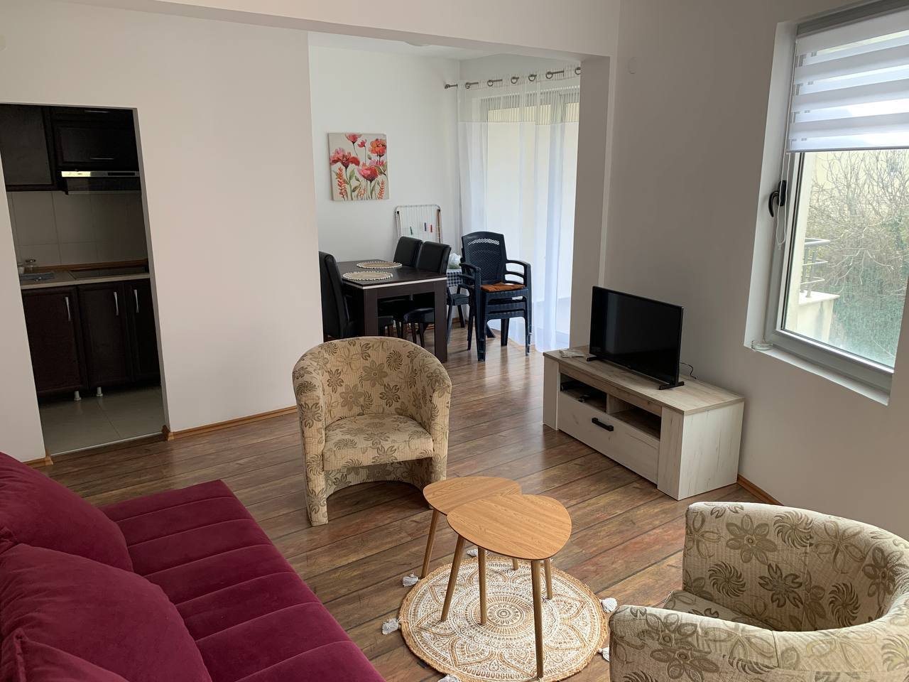 Квартира с 1 спальней в Бечичи, 48 м²