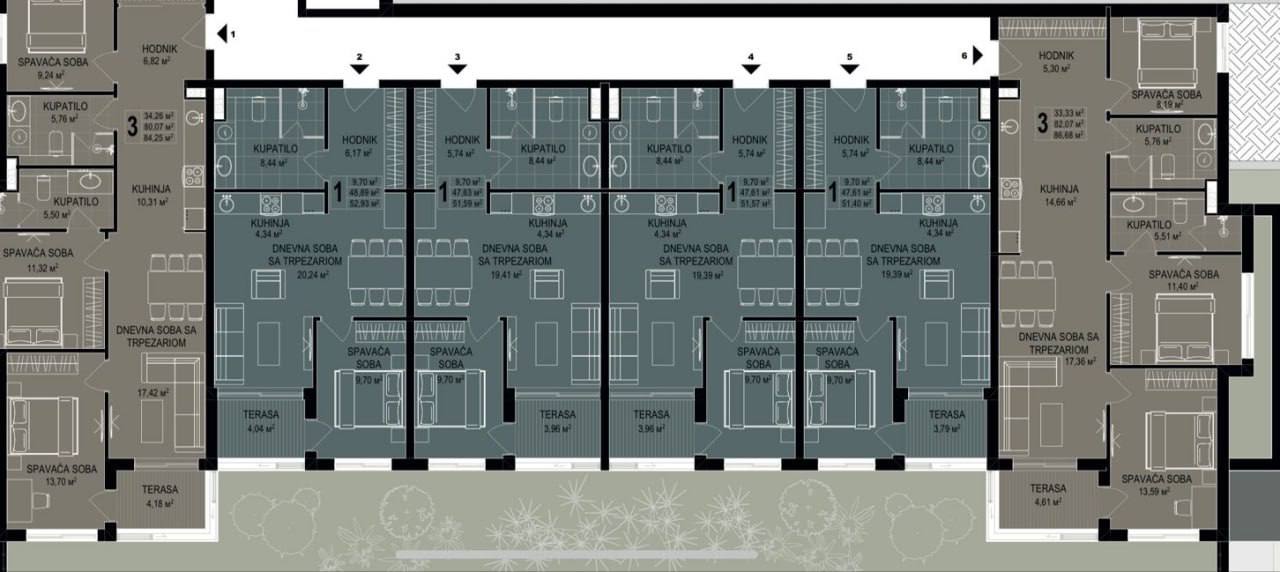 Квартира с 1 спальней в Бечичи, 52 м² thumbnail 13
