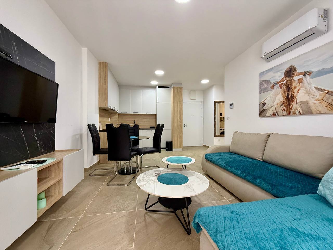 Квартира с 1 спальней в Бечичи, 45 м²