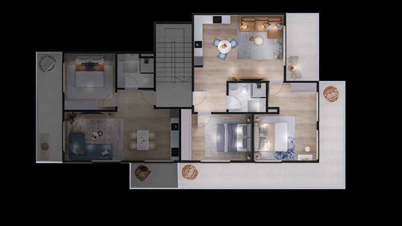 Квартира с 2 спальнями в Тивате, 113 м² 2