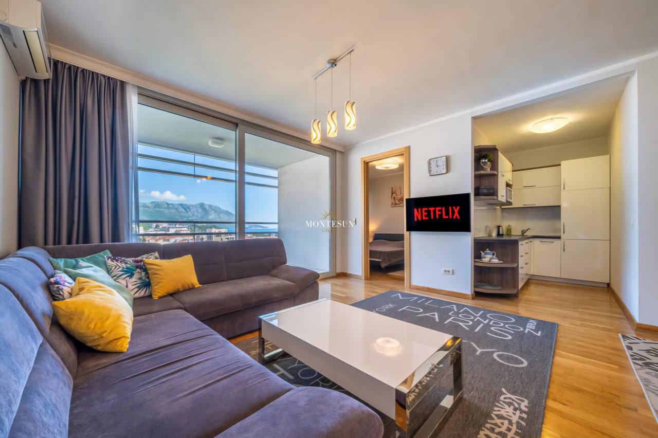 Квартира с 1 спальней в Будве, 55 м²