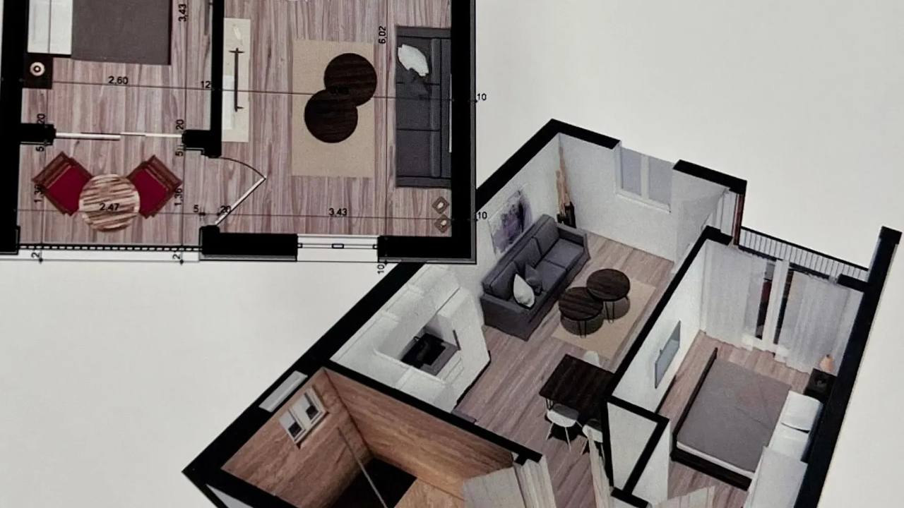 Квартира с 1 спальней в Баре, 46 м² thumbnail 7