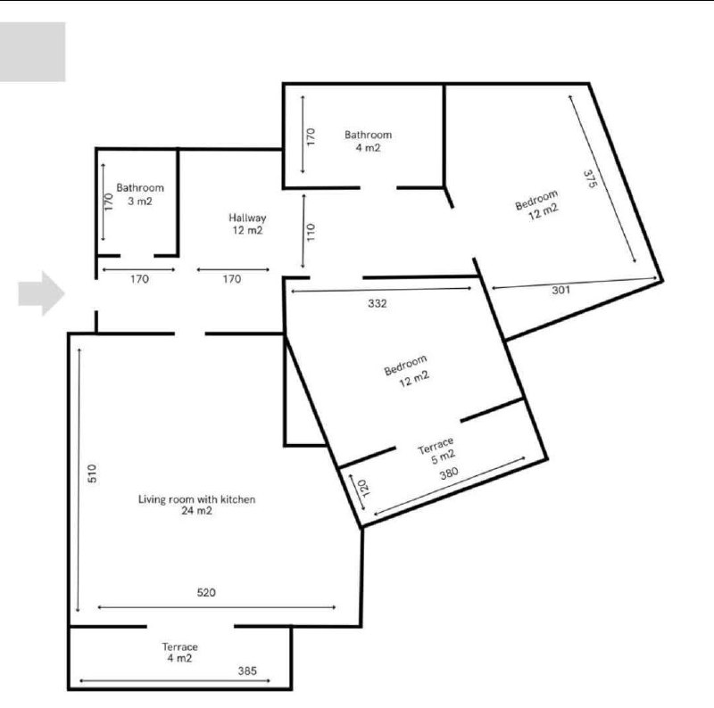 Квартира с 2 спальнями в Тивате, 76 м² thumbnail 10