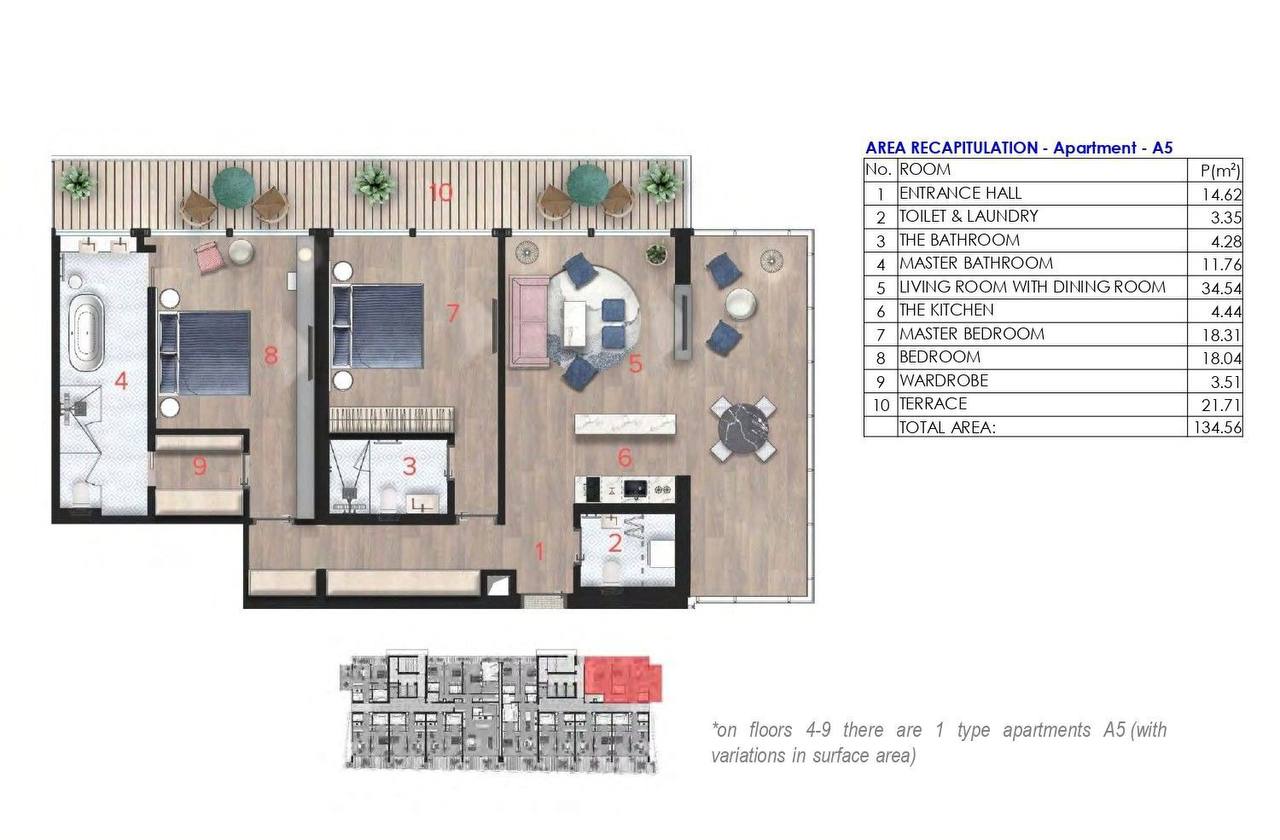 Пентхаус с 3 спальнями в Будве, 225 м² thumbnail 7