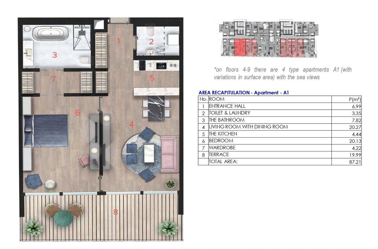 Пентхаус с 3 спальнями в Будве, 225 м² thumbnail 8