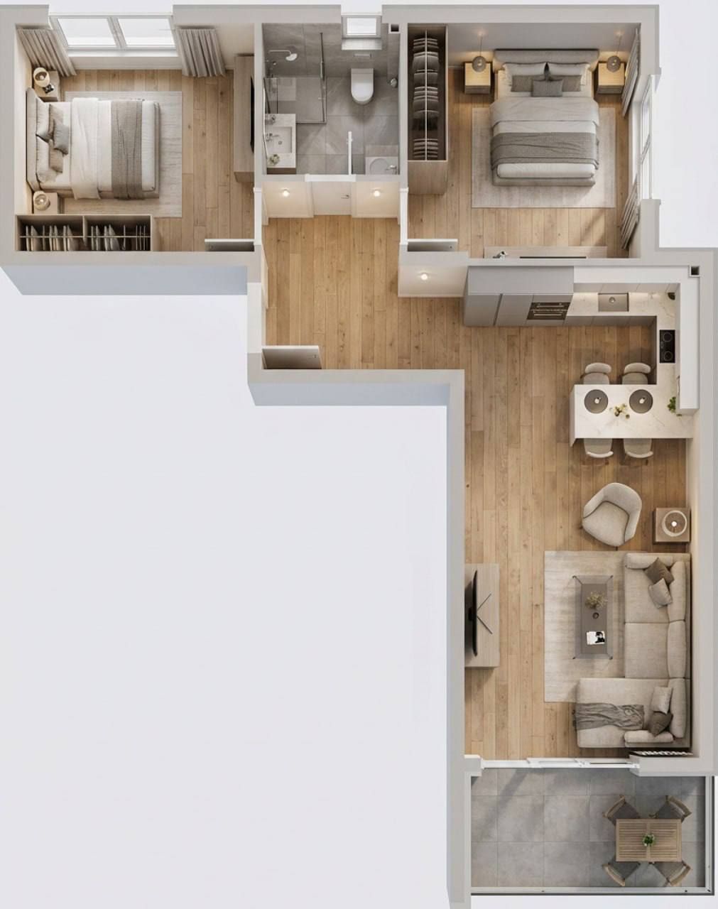 Квартира с 2 спальнями в Дубовице, 63 м² 4