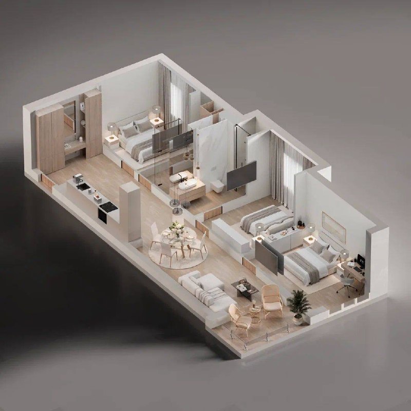 Квартира с 3 спальнями в Бечичи, 87 м² 5
