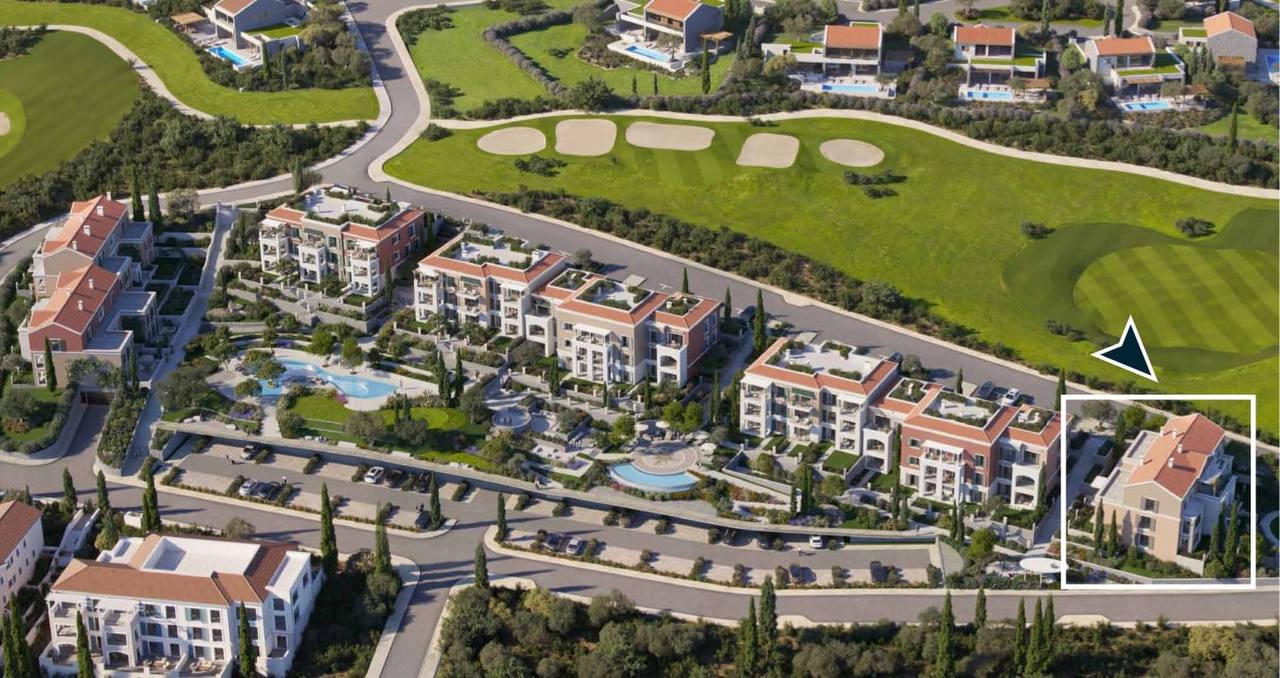 Квартира с 1 спальней в Luštica Bay, 64.76 м²