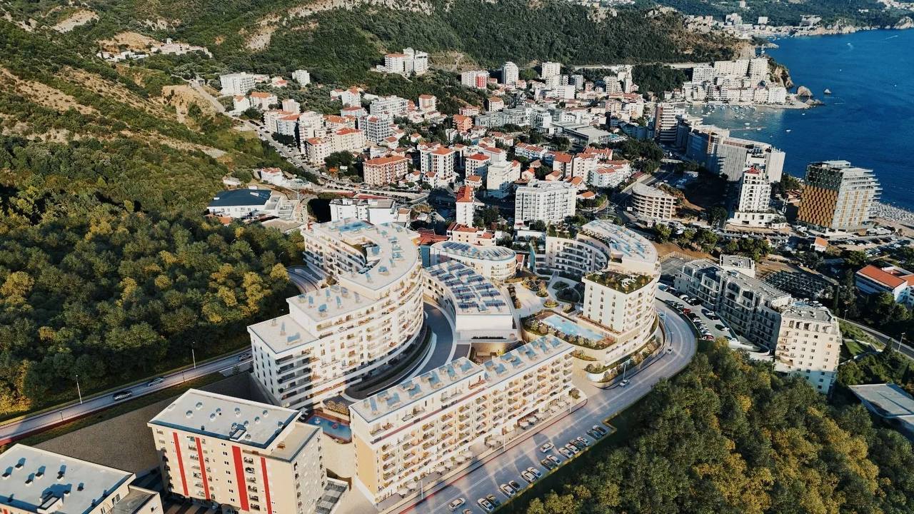 Квартира с 2 спальнями в Бечичи, 58 м²