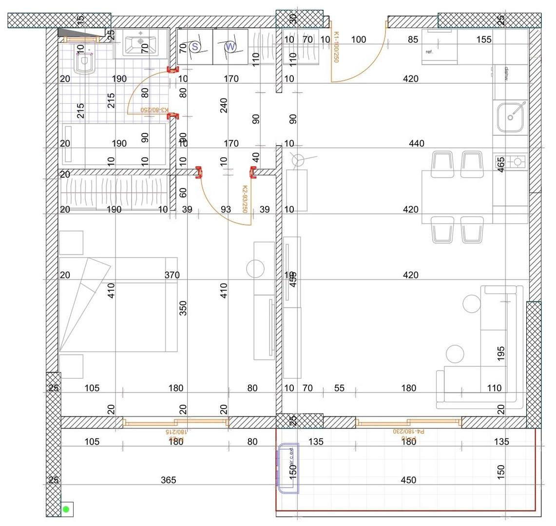 Квартира с 1 спальней в Баре, 57 м² 5