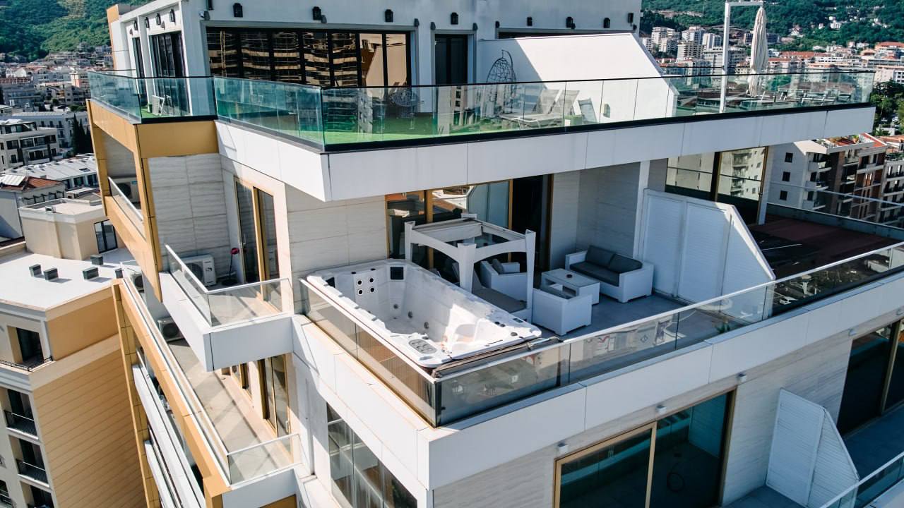 Пентхаус с 2 спальнями в Будве, 130 м²