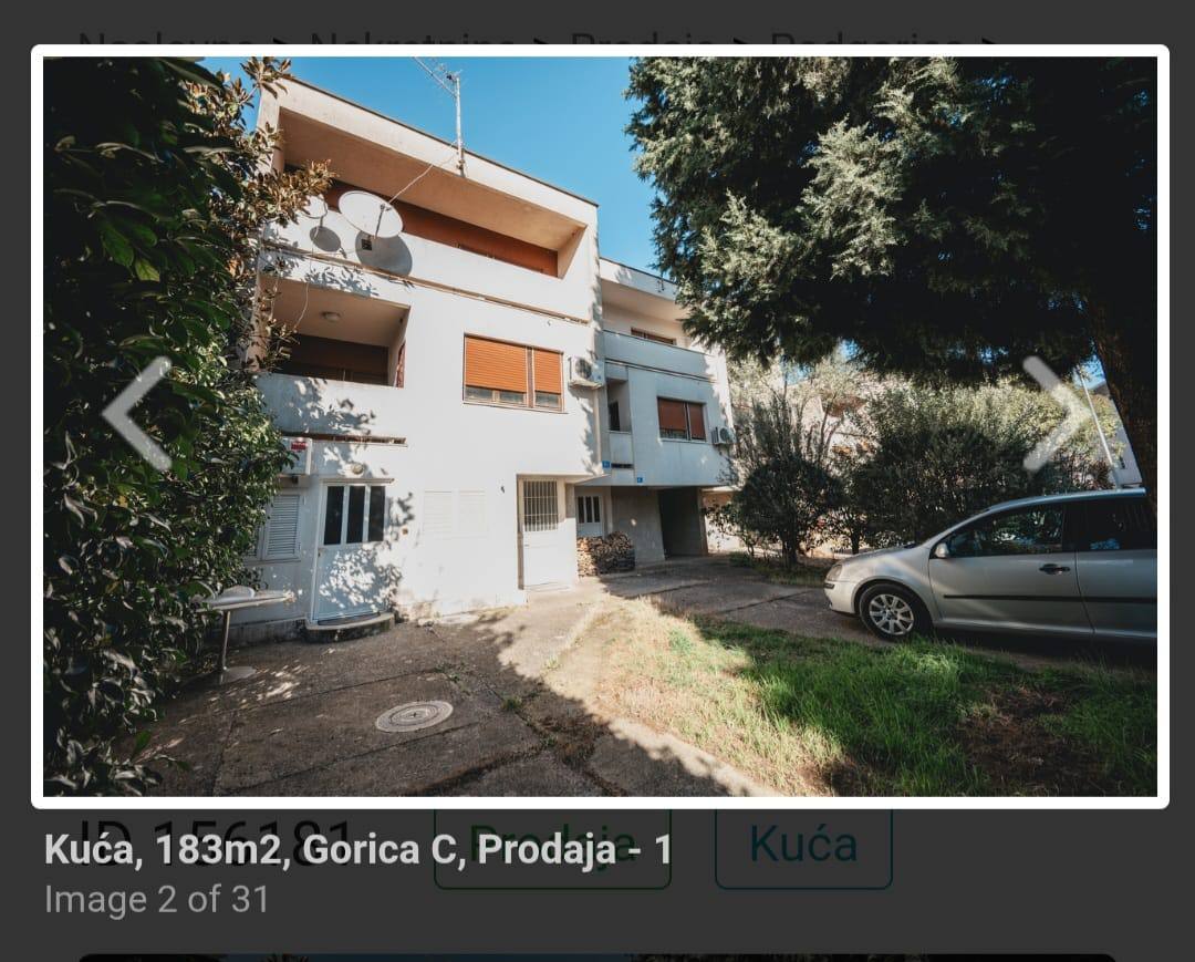Дом с 3 спальнями в Подгорице, 183 м²