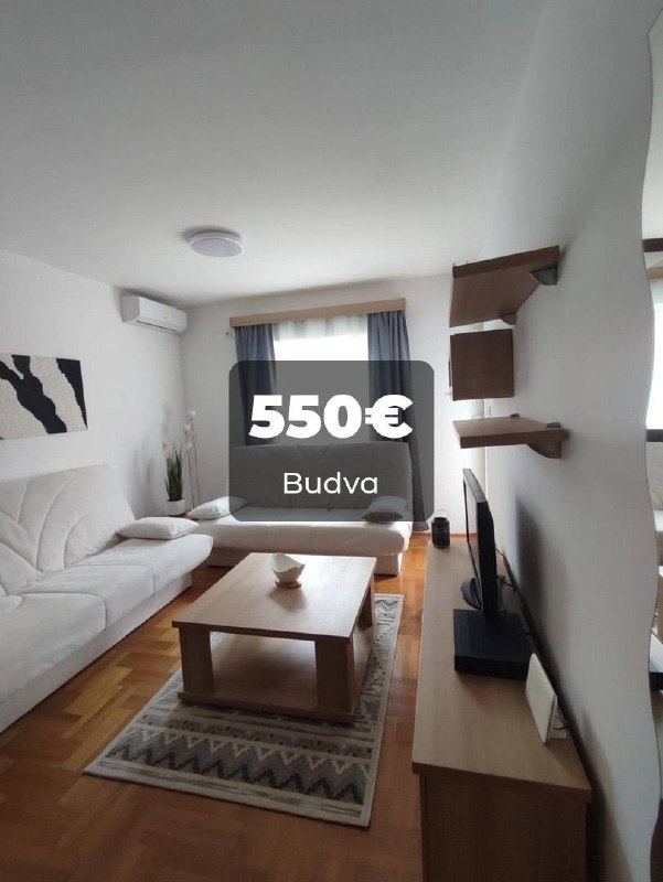 Квартира с 1 спальней в Будве, 45 м²