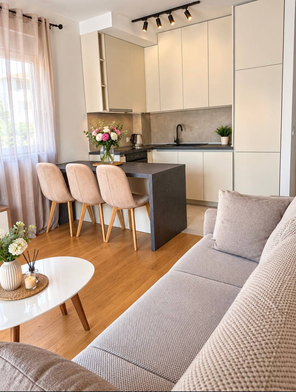 Квартира с 1 спальней в Бечичи, 42 м²