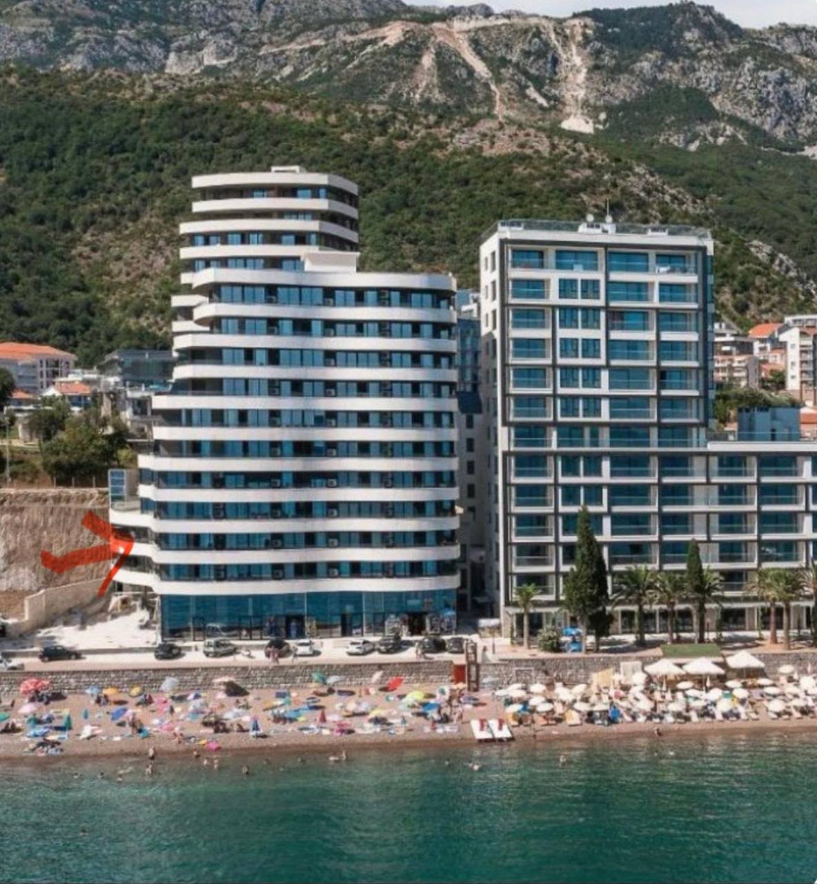 Квартира с 1 спальней в Рафаиловичах, 50 м²
