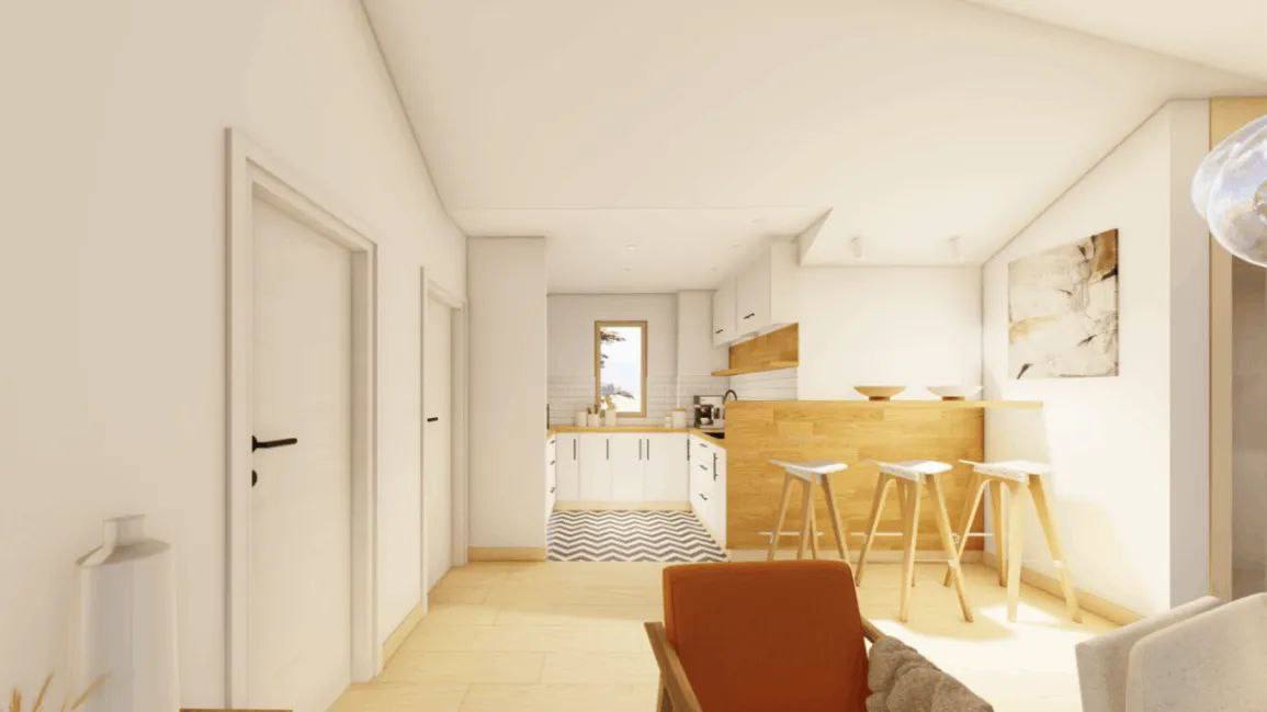 Квартира с 2 спальнями в Тивате, 62 м²