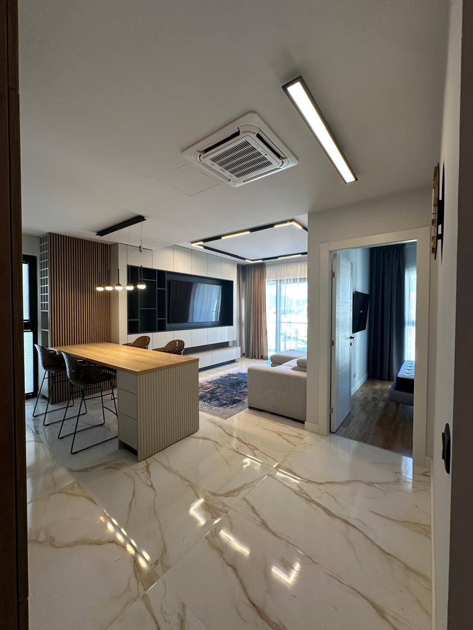 Квартира с 1 спальней в Рафаиловичах, 48 м²
