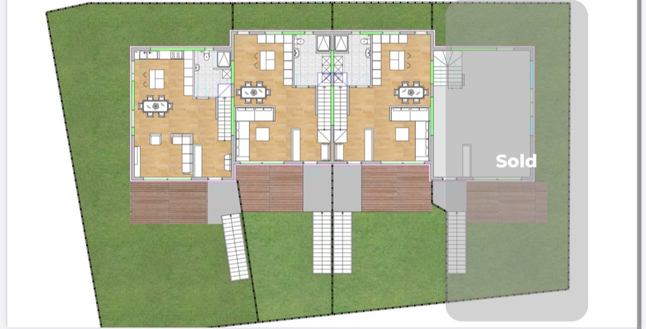Таунхаус с 3 спальнями в Тивате, 130 м² 2