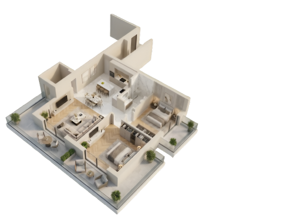 Квартира с 2 спальнями в Дубовице, 82.91 м² 2